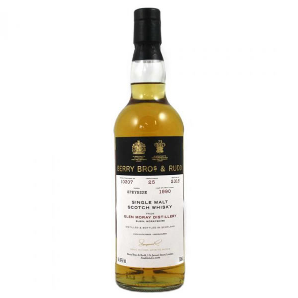 Berrys' Own Selection Glen Moray 1990 25 YO , Cask No. 10307, 46.0%